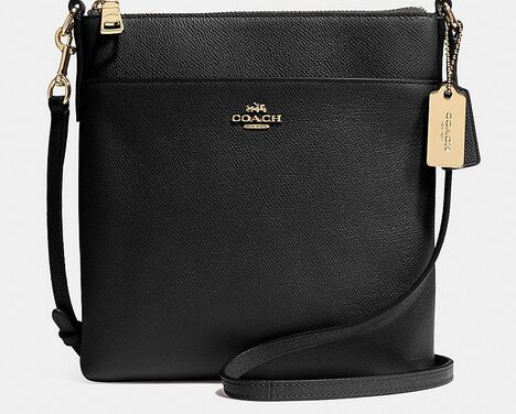 Coach Zip In Logo Small Black Crossbody Bags CFS - Click Image to Close